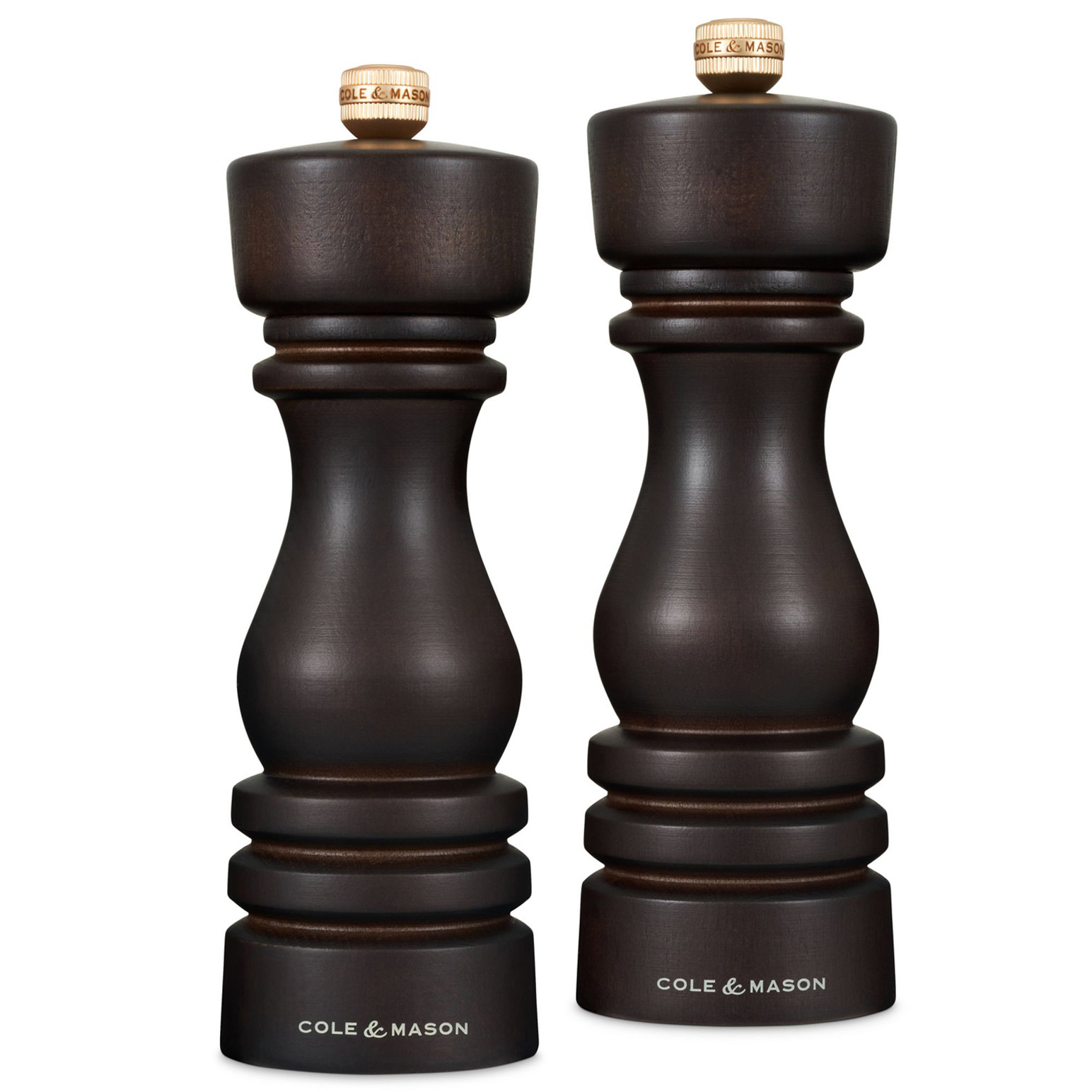 Cole & Mason London Mills Chocolate Wood 18cm Gift Set